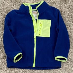 Jumping Beans Blue and Neon Green Fleece Jacket